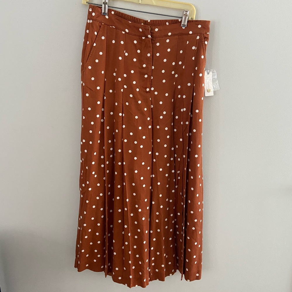 Anthropologie Maeve Isobel pleated wide leg pants